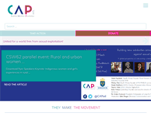 Tablet Screenshot of cap-international.org
